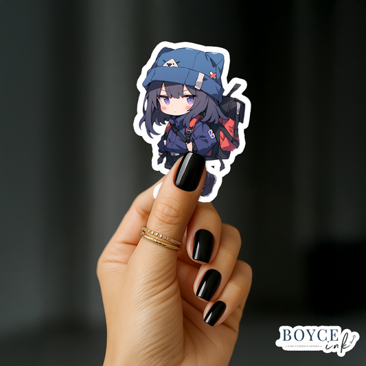 3" Sticker | Chibi Backpacker