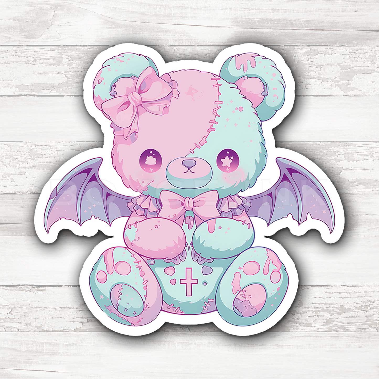 3" Sticker | Cute Winged Teddy Bear