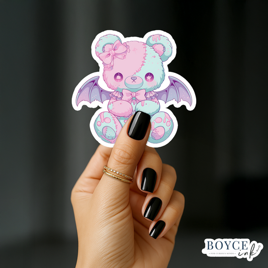 3" Sticker | Cute Winged Teddy Bear
