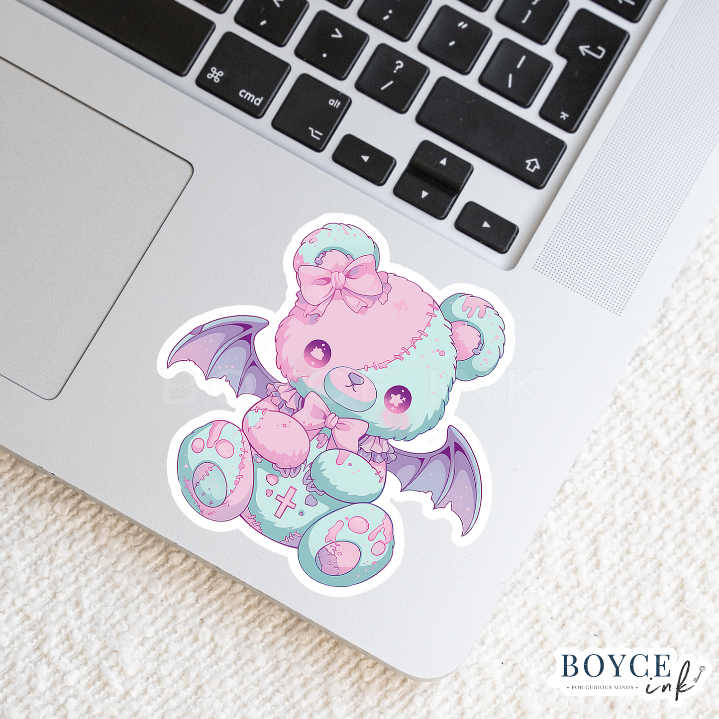 3" Sticker | Cute Winged Teddy Bear