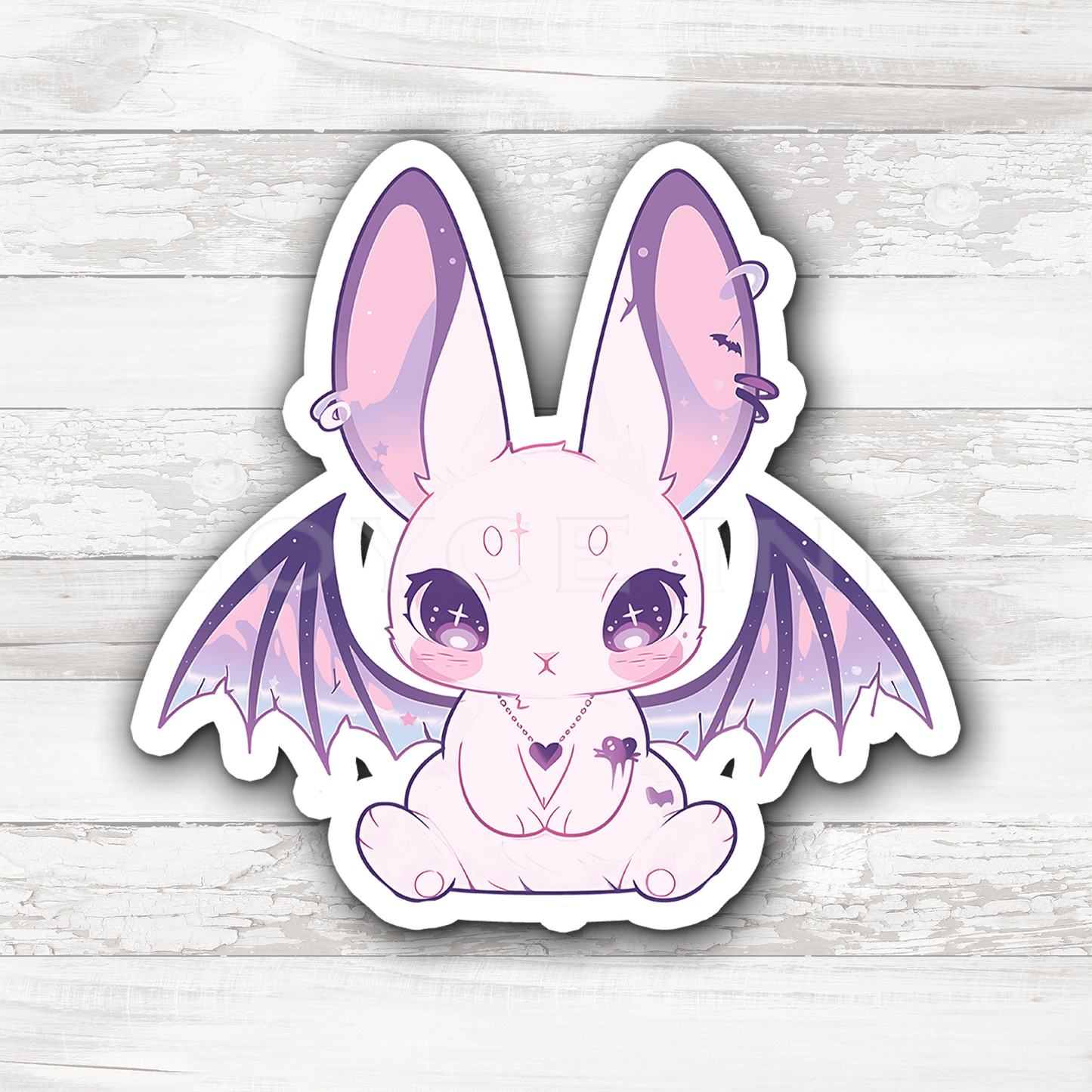 3" Sticker | Cute Winged Bunny