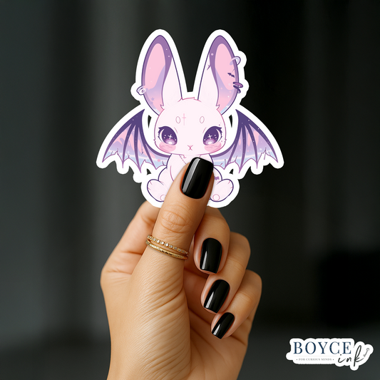 3" Sticker | Cute Winged Bunny