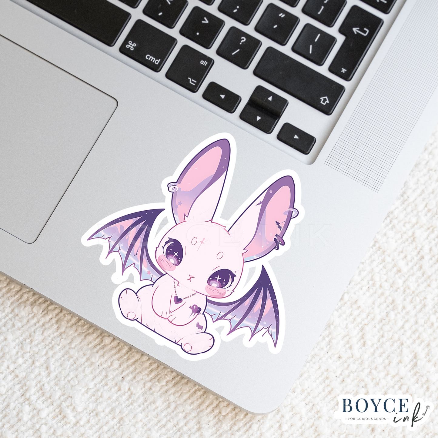 3" Sticker | Cute Winged Bunny