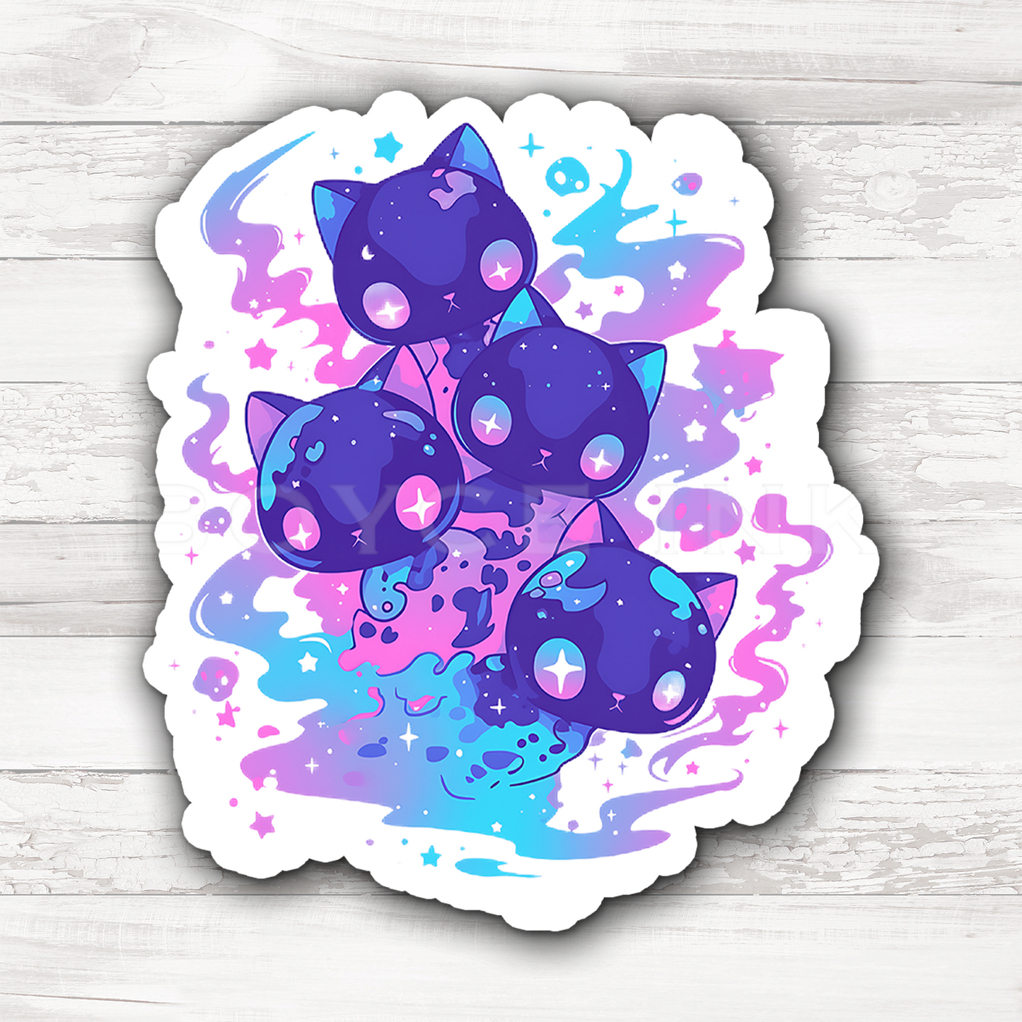 3" Sticker | Cute Ghost Kitties