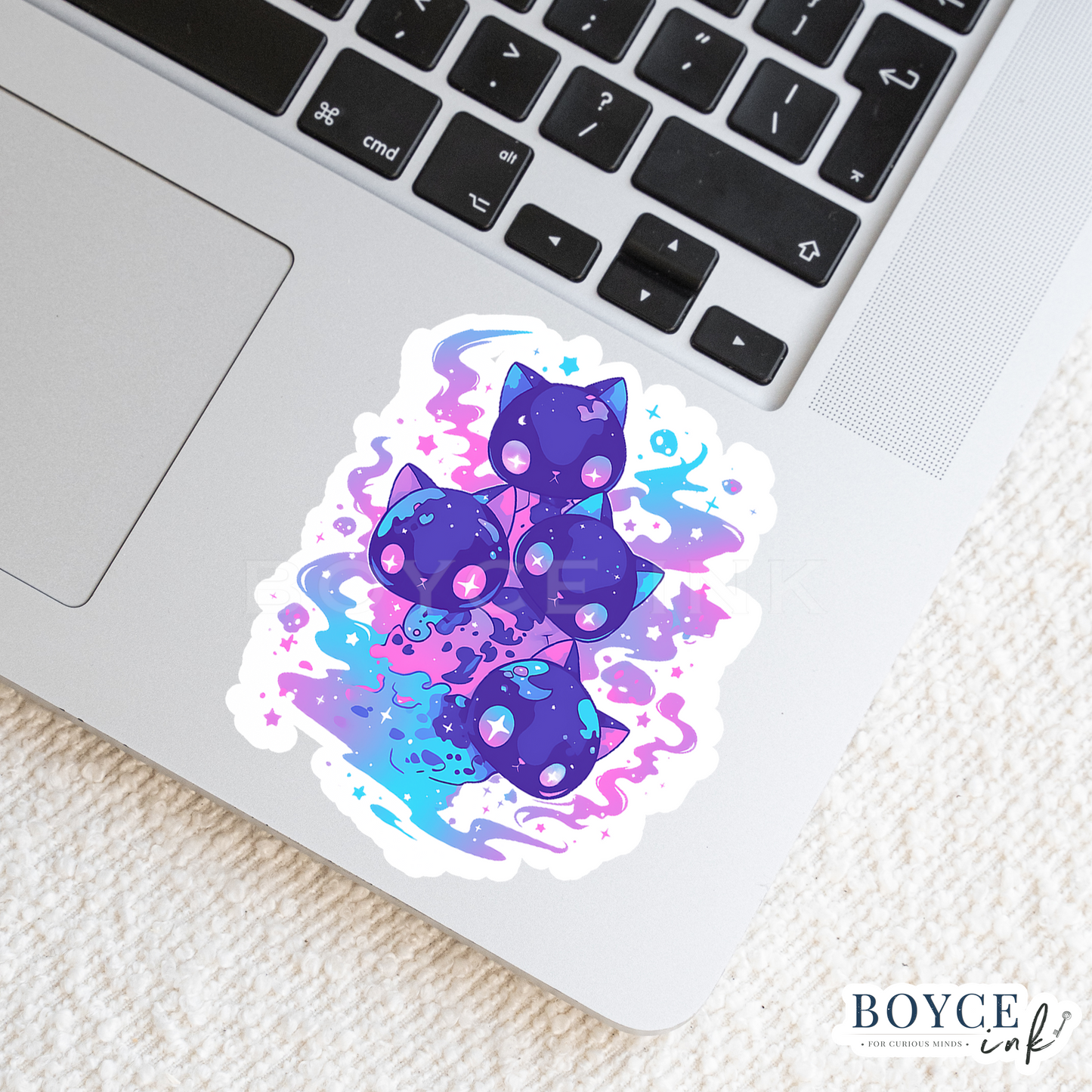 3" Sticker | Cute Ghost Kitties