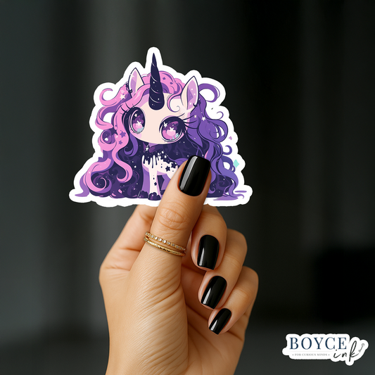 3" Sticker | Curious Unicorn