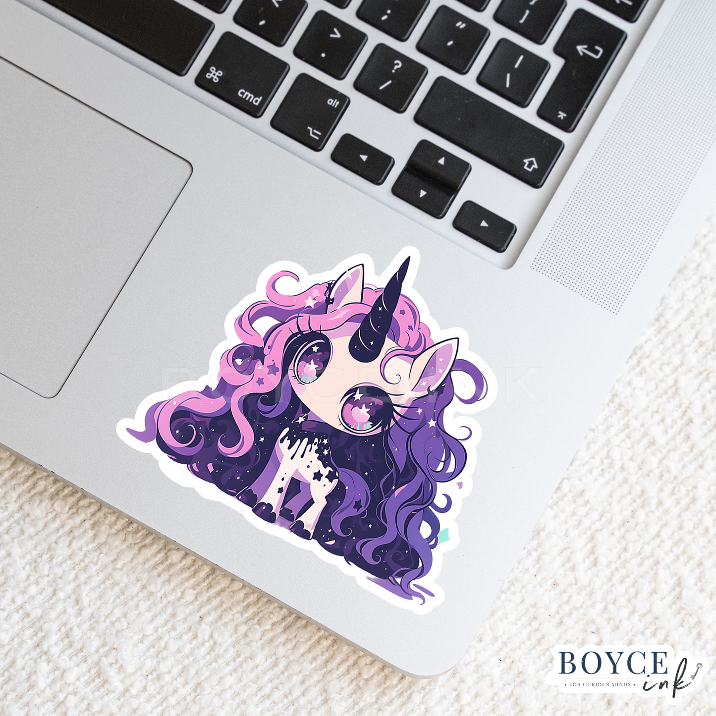 3" Sticker | Curious Unicorn