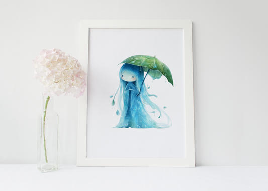 Rainy Day Water Spirit Art Print
