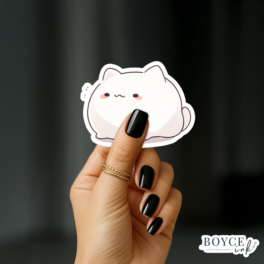 3" Sticker | Marshmallow Floof Cat