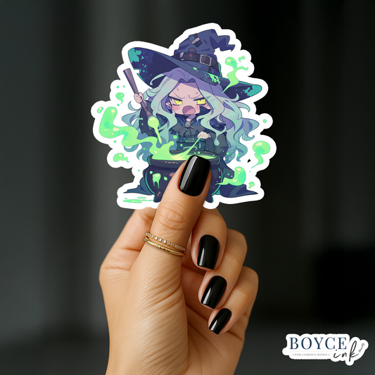 3" Sticker | Witch with a Cauldron