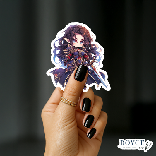 3" Sticker | Warrior Princess Chibi Elf