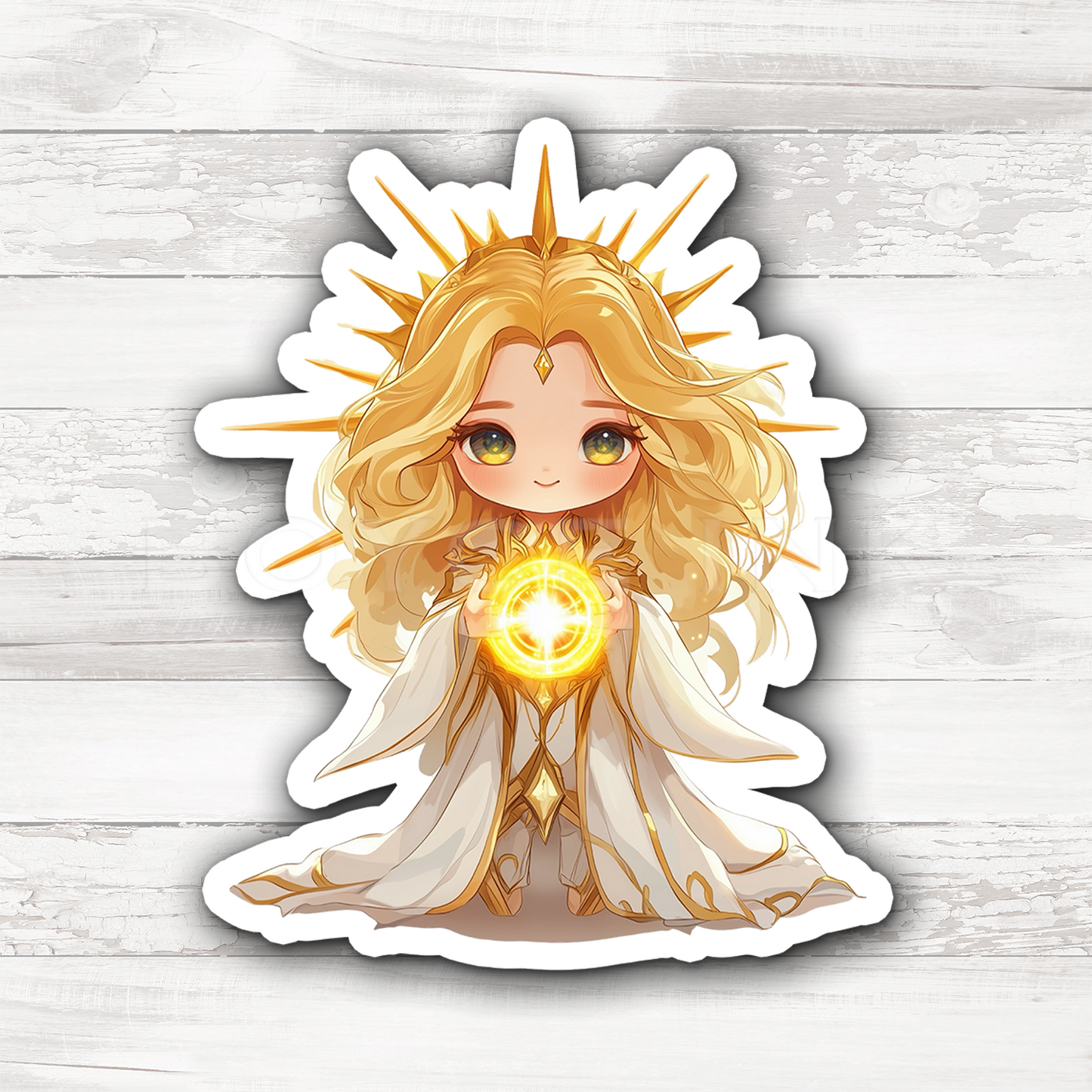 3" Sticker | Sun Goddess Chibi Girl