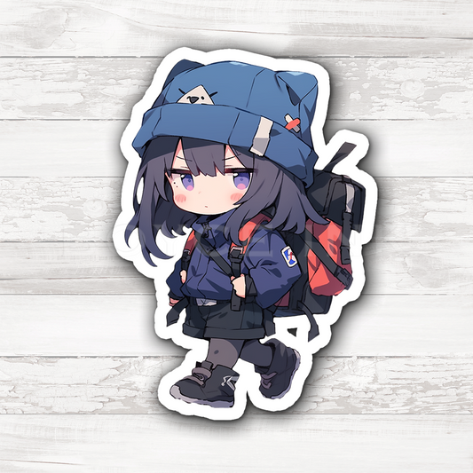 3" Sticker | Chibi Backpacker