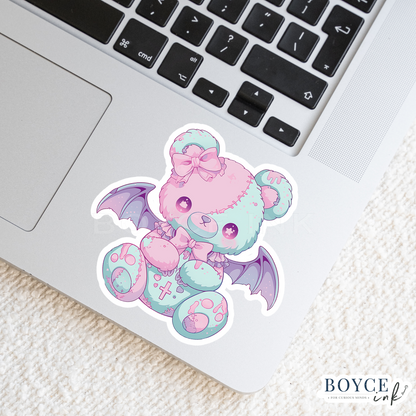 3" Sticker | Cute Winged Teddy Bear