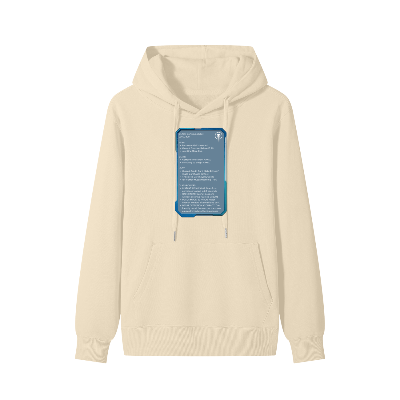 Class: Coffee Addict | 100% Cotton Hoodie