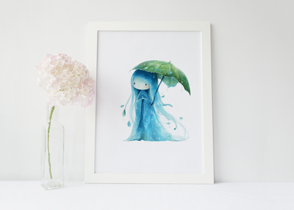 Rainy Day Water Spirit Art Print