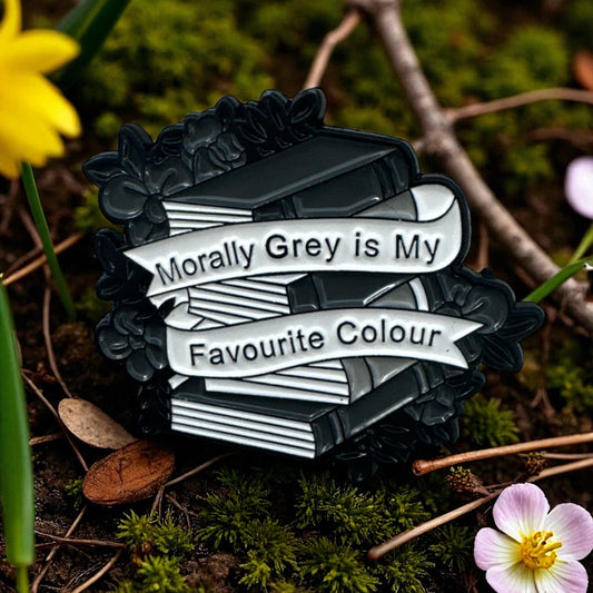 "Morally Grey is My Favourite Color" Metal Enamel Pin