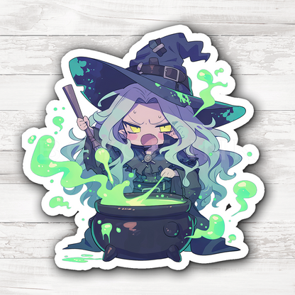 3" Sticker | Witch with a Cauldron
