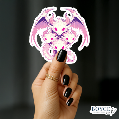 3" Sticker | Magical White Dragon