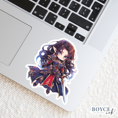 3" Sticker | Warrior Princess Chibi Elf