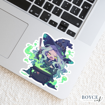3" Sticker | Witch with a Cauldron