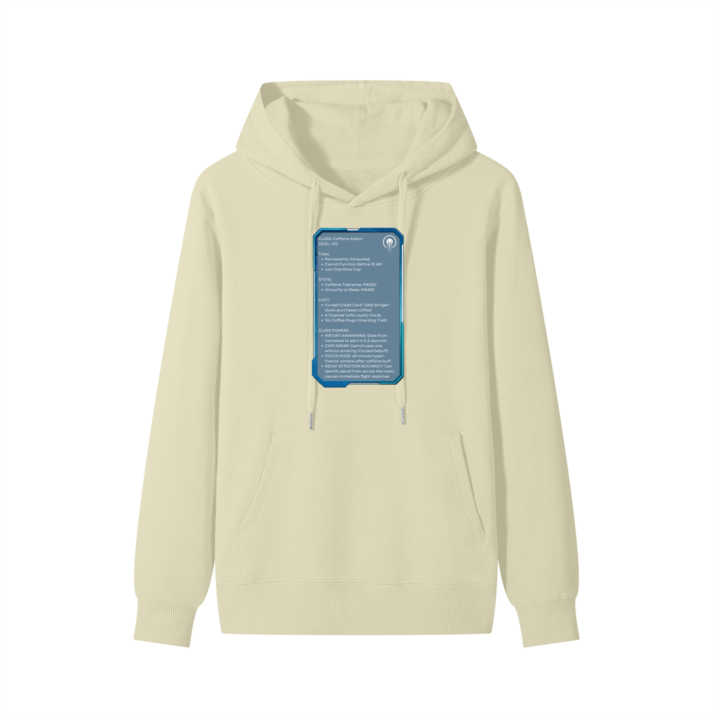 Class: Coffee Addict | 100% Cotton Hoodie