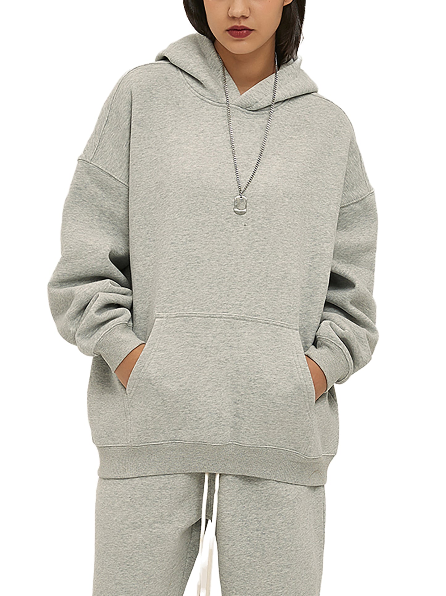 Lucky Four-Leaf Clover | Oversized Solid Color Fleece Hoodie