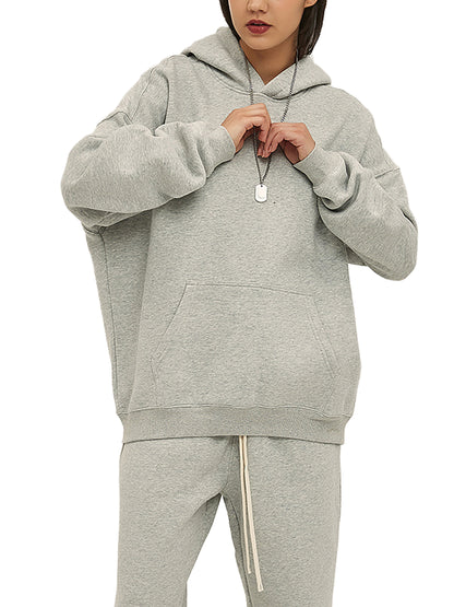 Lucky Four-Leaf Clover | Oversized Solid Color Fleece Hoodie
